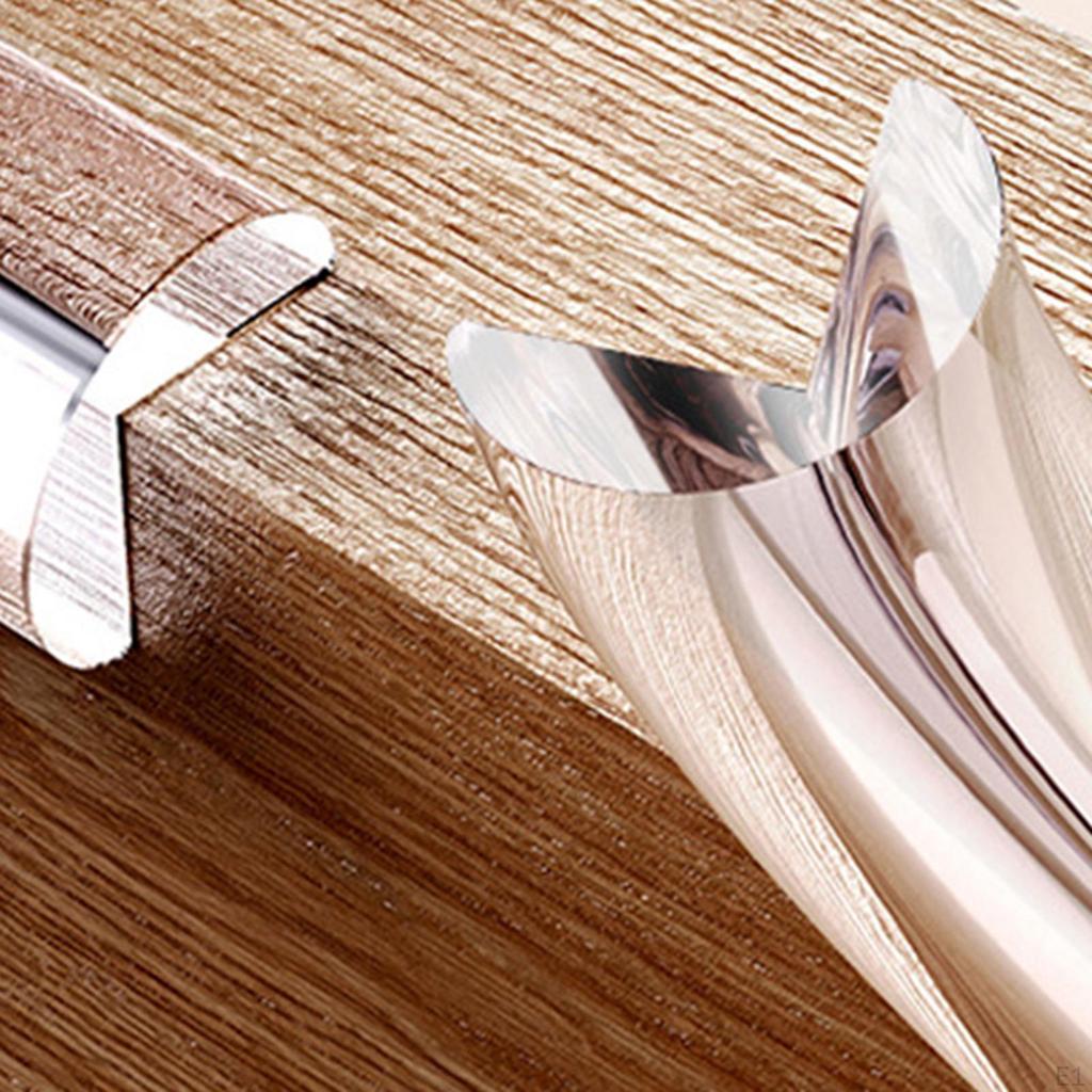 Clear Strip Easy Clean Cut-Out Soft Corner Guards Safety Tables Protectors