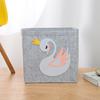 Felt Cartoon Storage Basket New INS Fashion Home Cute Children's Toy Storage Basket Dirty Clothes Portable Felt Storage Basket
