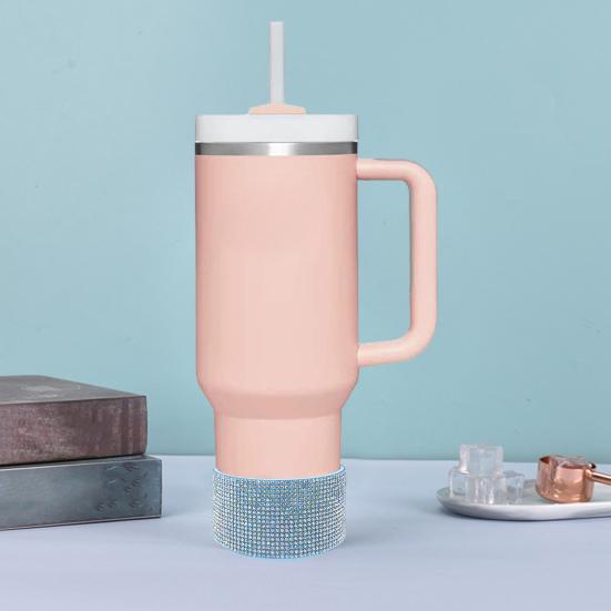Diamond Glitter silikonová bota na pohár 20-40oz Protiskluzový návlek na láhve s vodou Stylový ochranný kryt základny lichoběžníkového válce