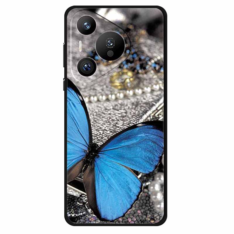 For Huawei Pura 70 Ultra Pro Case Silicone Animal Painted TPU Soft Phone Back Cover For Pura70 Pro+ Lion Shockproof Case Pura70