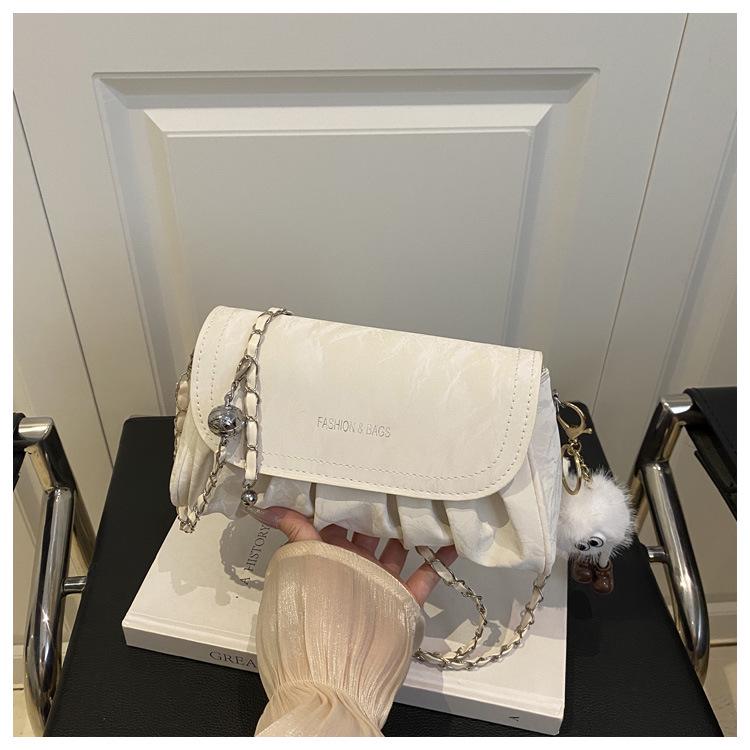 Niche Design Women's Summer 2025 Chain Crossbody Cloud Handbag