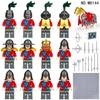 12 pezzi Cavalieri romani antichi medievali, blocchi da costruzione, figure, giocattoli, mini figure, bambole umanoidi, giocattoli, regali di compleanno.