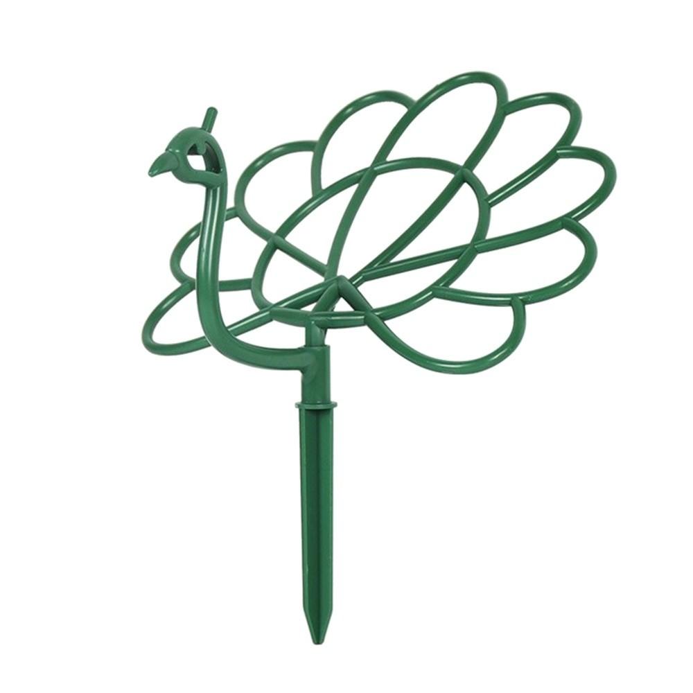 Neuer Outdoor Pfauenform Rankgitter Blumentopfhalter Ständer Rahmen Gartenpflanzenstab Pflanzenstütze Ständer Hof Blumen
