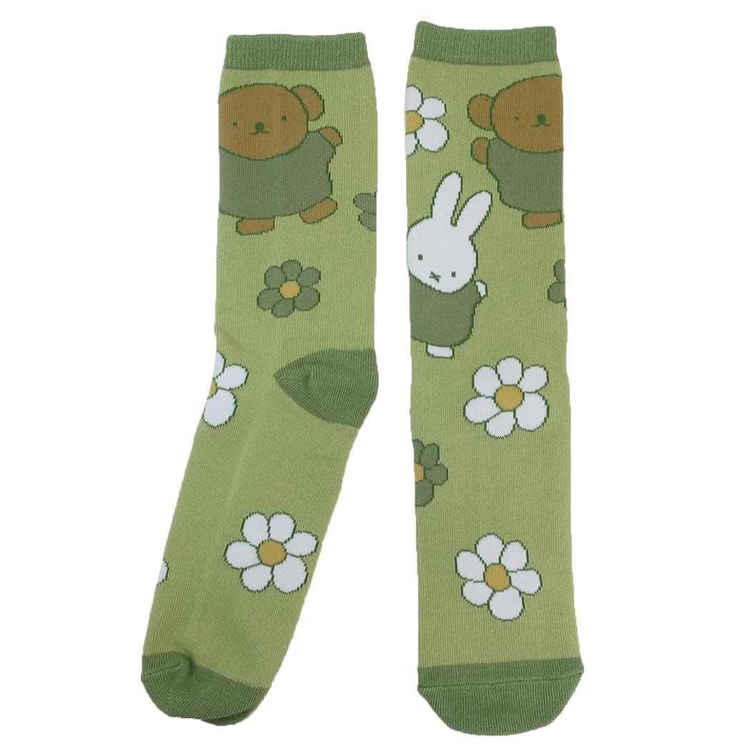 

Miffy Knee Flowers Dick Bruna [Women s Socks] Women s Socks/With
