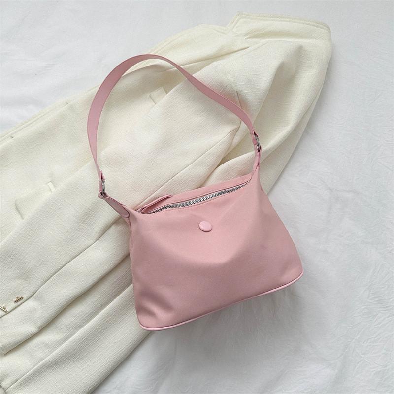 Fashionable And Stylish Autumn Season Single Shoulder Tote Bag For Women In Black Pink Blue Or White