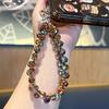 Faux Crystal Phone Strap Sparkling Phone Wrist Strap Bling Charm Lanyard with Card Slot Fashion Accessory Gift for Girls Best