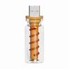 Transparent Spring Touch Dimmable USB Night Light, Portable LED Bedside Lamp