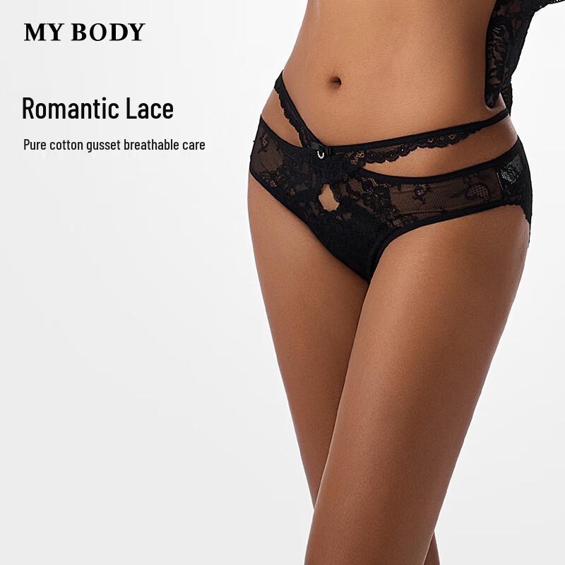 

Женские сексуальные кружевные трусы-слипы с низкой посадкой mybody XL