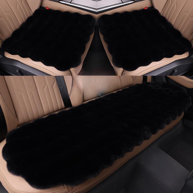 Plush Car Seat Cushion Universal Winter Warm Vehicle Seat Cover Ultra-Soft Auto Chair Protector Pad for Car Interior Accessories