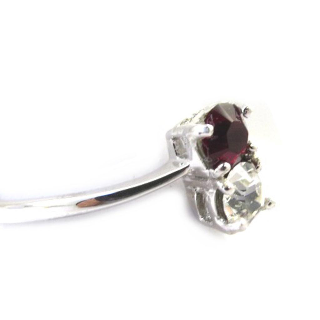 Silver Ring 'Câlin' Red White
