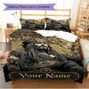 Name Custom Johnny Depp Pattern Bedding Set Quilt Cover Pillowcase Home Decor Gift (1 * Duvet Cover + 2 * Pillowcase, Without Core)