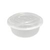 Jinmei Box King 1700ml Round Disposable Takeout Containers with Lids, 120 Sets