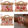 Strawberry Pendant Beaded Bracelet Set With Crystal Glass For Womens Fashion Accessories