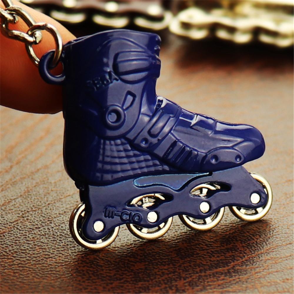 Nieuwe 4 Mini Skates Sport Schaatsen Voor Jongens Studenten Cadeaus Rugzak Decoratieve Hanger Tas Bedeltje gray