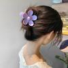 Korean Style New Flower Hairpin Back Spoon Matte Ponytail Shark Clip Fashion Hairpin New Headdress