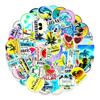 50 Pictures of Enjoying Summer Coconut Trees Beach Graffiti Stickers Skateboard Mobile Phone Kettle Decoration Stickers