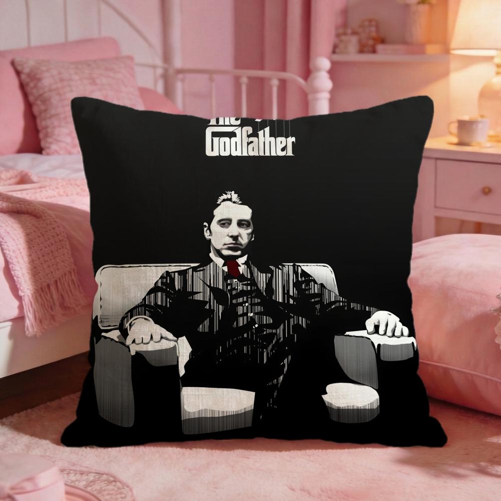 The GGodfather Movie Cushion Cover Premium Comfort Reversible Pillow Cove Two In One Design For Any Room  Car Interior