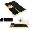 Planche à gratter les griffes de chien Résistante à l'usure Planche lime à griffes pour chien avec boîte à friandises cachée Planche en papier de verre sans danger pour animal de compagnie pour chien et chat