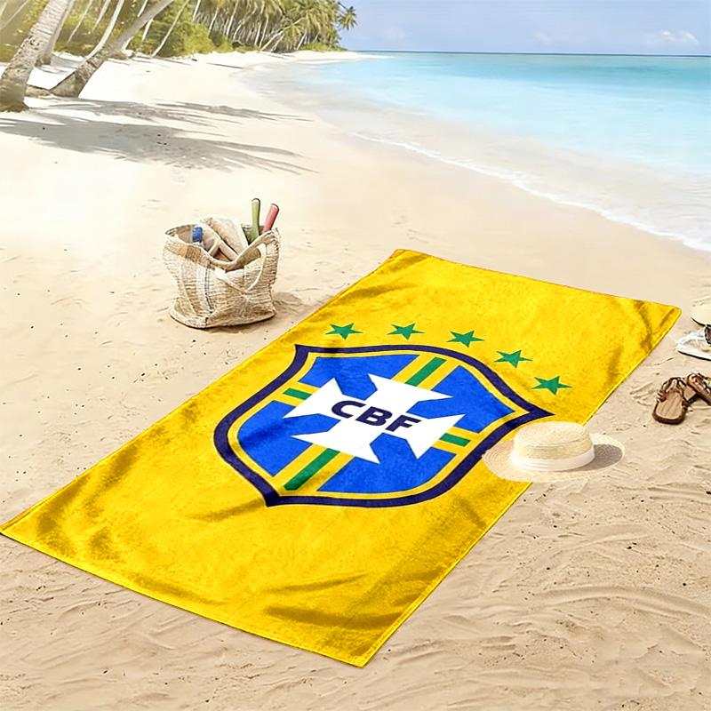 CBF Print Strandtuch, Großes Weiches Schnelltrocknendes Handtuch für Strand Camping Schwimmen