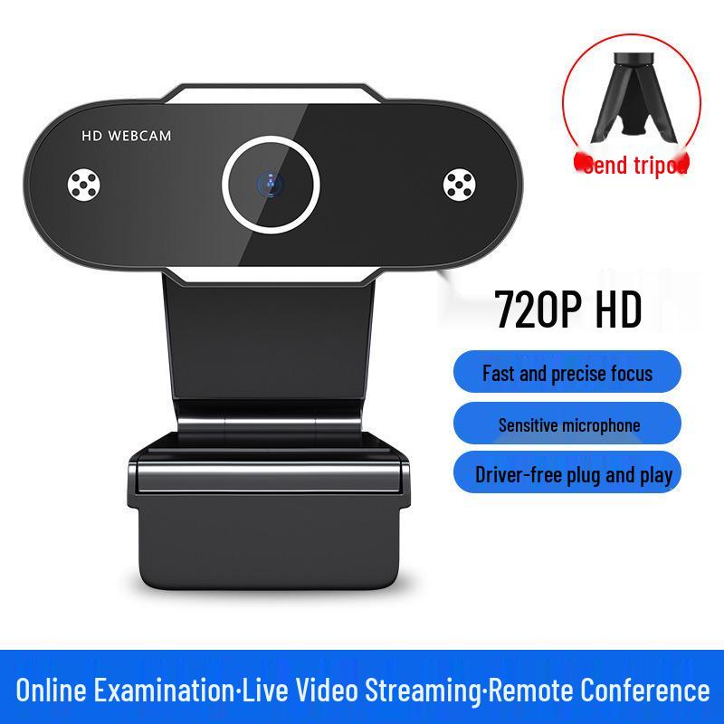 HD Webcam for Online Classes, Exams, Streaming, or Home Use on Desktop & Laptop