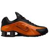 Nike Shox R4 Bright Ceramic Unisex Sneakers Orange Black Metallic-Dark-Grey HQ1988-800