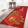 Christmas Living Room Floor Mat Home Atmosphere Decoration Restaurant Rectangular F Door Mat Bedroom Carpet Year Gift