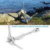 Boat Grapnel, Boat Anchor, Stainless Steel, Finely Grinded, Mirror Polished, 3.2kg for Boats, Yachts, and Marine Use