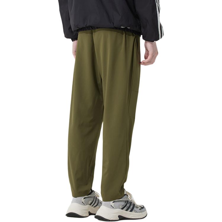 Adidas SS25 Training Comfortable Breathable Stylish Knitted Sports Pants Men Bottoms Olive-Green JN4351