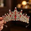 Bling Rhinestone Bridal Wedding Crown Princess Style Tiara Elegant Bridal Headwear for Prom Pageant Wedding