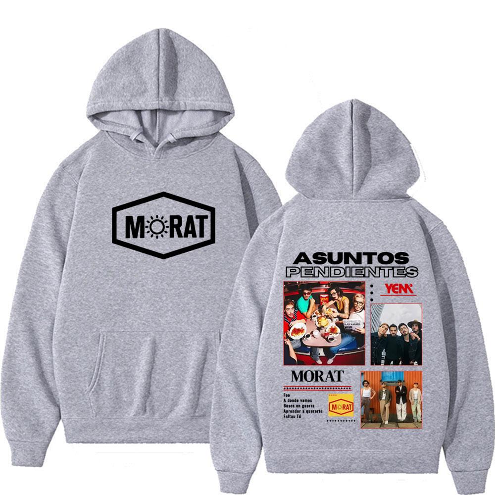 

Morat Band Asuntos Pendientes 2025 Tour Printed Sweatshirts Men s Clothing Retro Hip Hop Rock Hoodie Tops Comfort Casual Hoodies 3XL