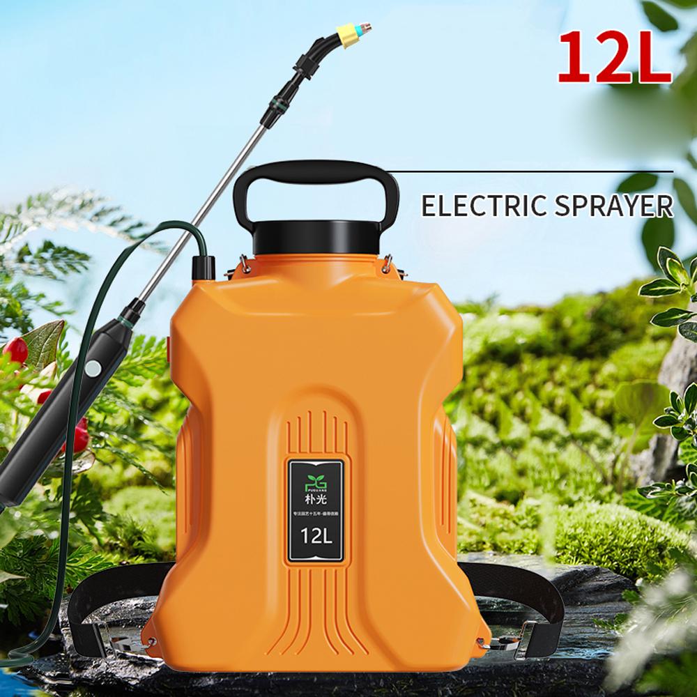 12L Rechargeable Shouldered Sprinkler Handheld Electric Sprayer Agriculture Tools Watering Can Atomizing Watering