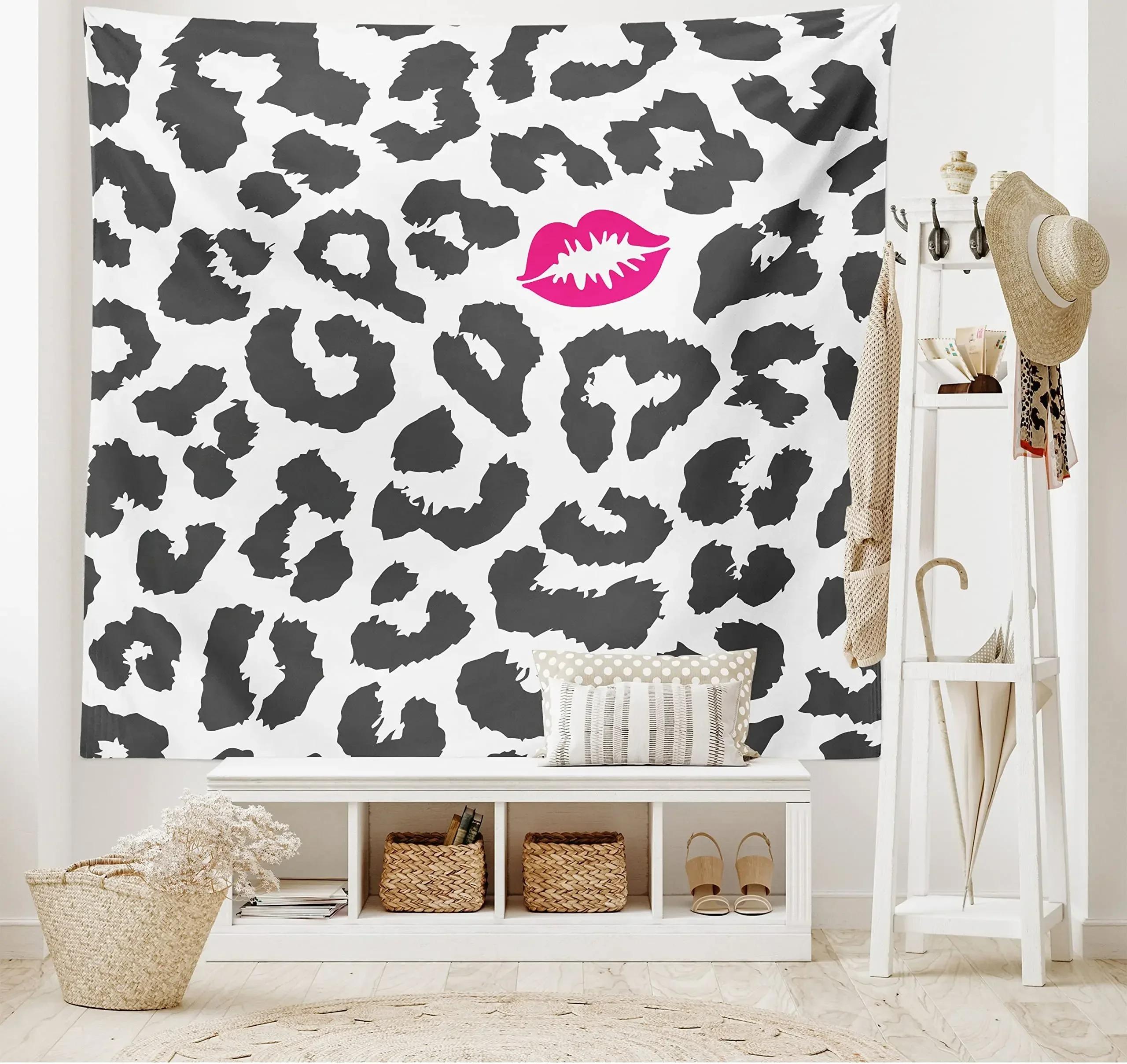 Wildlife Brown Wildlife Leopard Tapestry Living Room Bedroom Dormitory Wall Tapestry Art Decoration 74x94cm(29x37in)