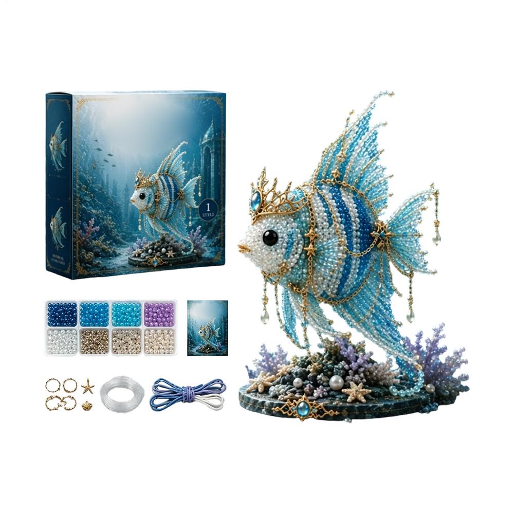Bead Kits for Adults Sea Animal Making Craft Beads 3D Desk Decor for Beginners Kids Girls Boys Adults Birthday Holiday Party Art