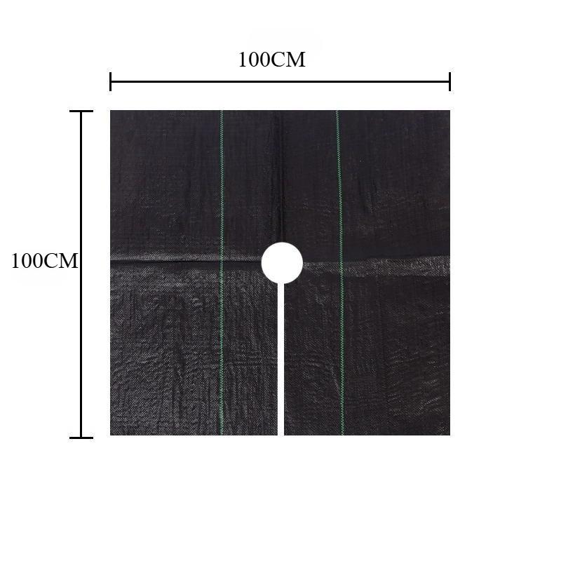 Черная Сверхпрочная Садовая Ткань - Барьер от Сорняков и Почвопокровное Растение для Цветов, Овощей, Приподнятых Грядок, Газонов и Дворов 100*100CM чёрный