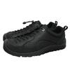Fashion Black Genuine Leather Outdoor Walking Shoes Men Women Hiking Outdoor Casual Original High Quality Closed Toe Protection Sneakers