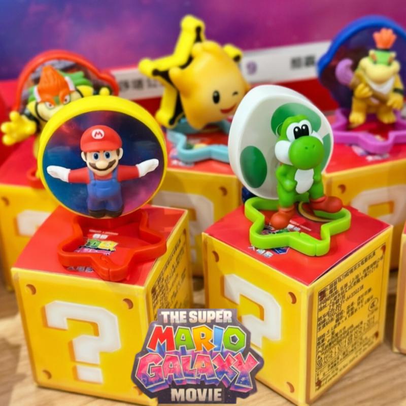2026 New Movie Collectible Figures Luigi Frog Princess Peach Yoshi Bowser Toad Collection Display Decorations