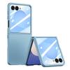 Samsung Galaxy Z Flip 8 Case, PC Case, with Glass for External Screen, Blue