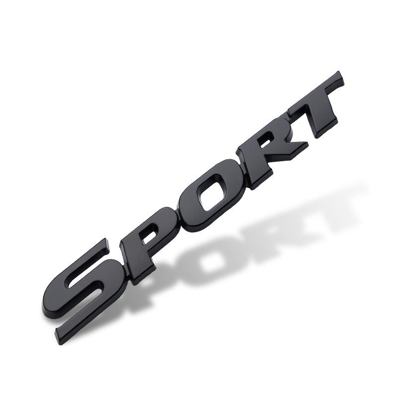 

1x Fashion Sport Emblem Badge Car Trunk Fender Sticker Auto Car Racing Decal Decor Silver Black Accessories
