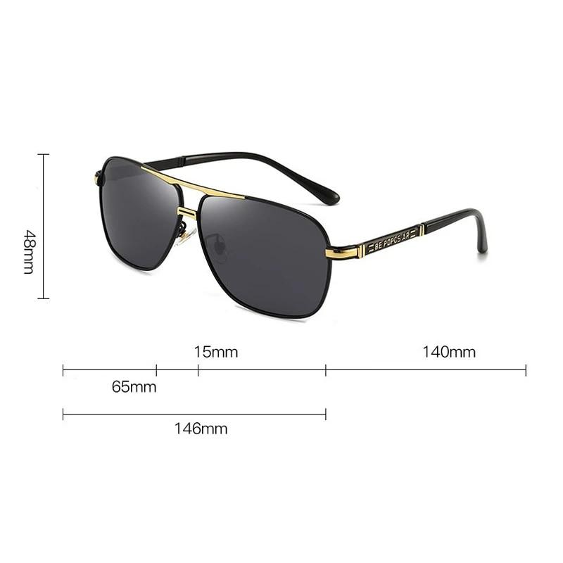 Oversized Vintage Sunglasses Men Women Fashion Polarized Photochromic Shades Eyewear Double Bridge Driving Sun Glasses