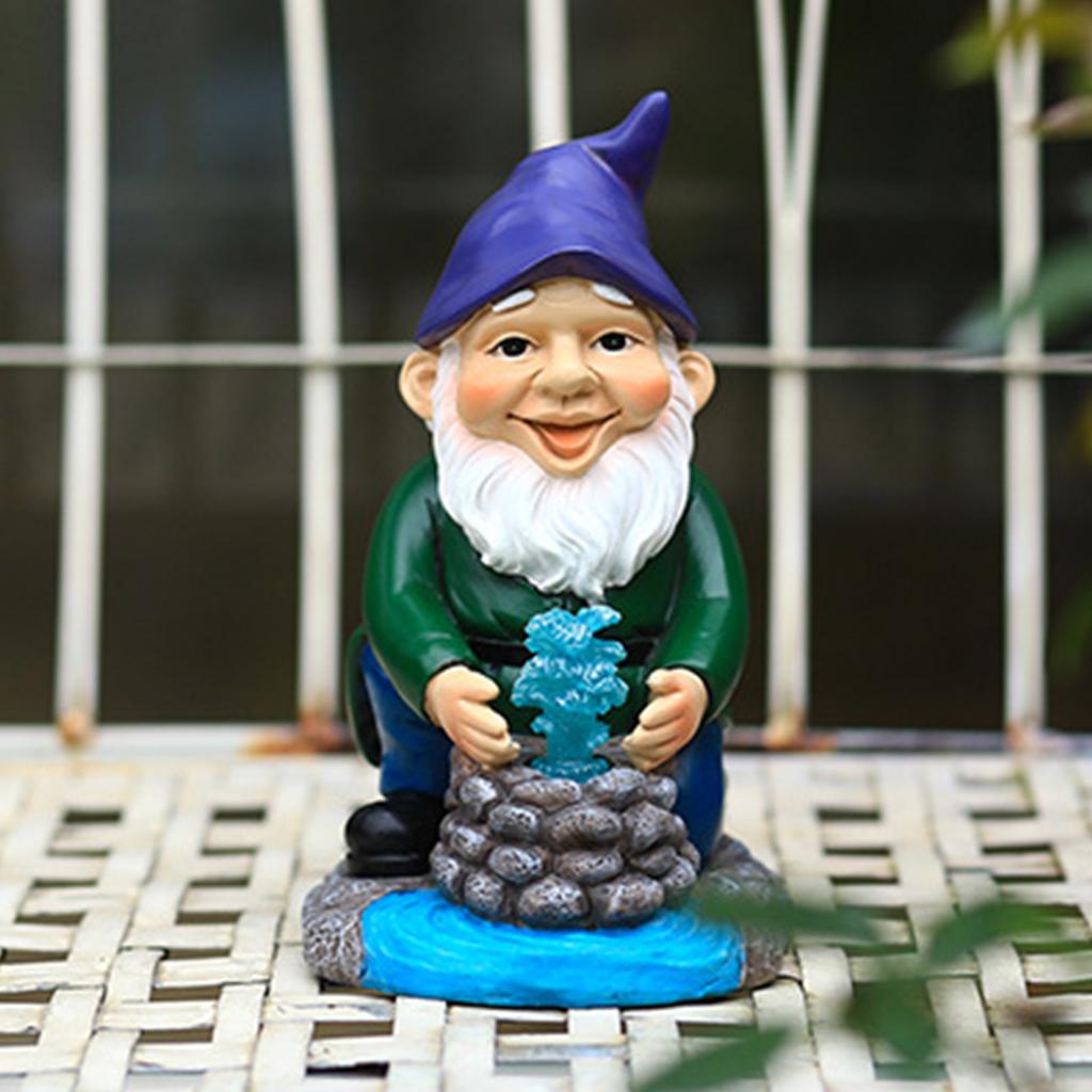 Gnome Statue Solar Light LED Light Garden Statue Decorations Solar Ornaments Animal Light Waterproof Outdoor Yard