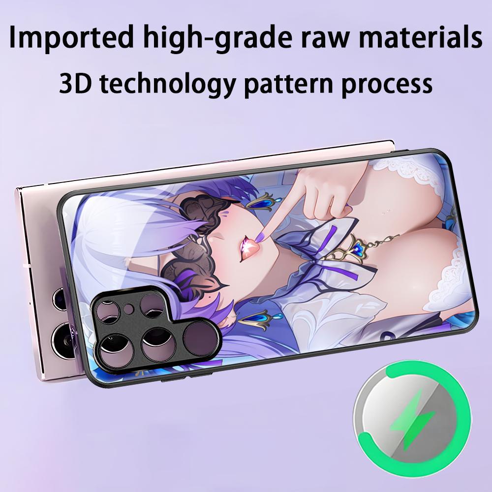 Game Wuthering Waves Cantarella New Phone Case For Samsung S25 S24 S23 S22 S21 S20 Plus Ultra Note20 Glass Magnetic Case