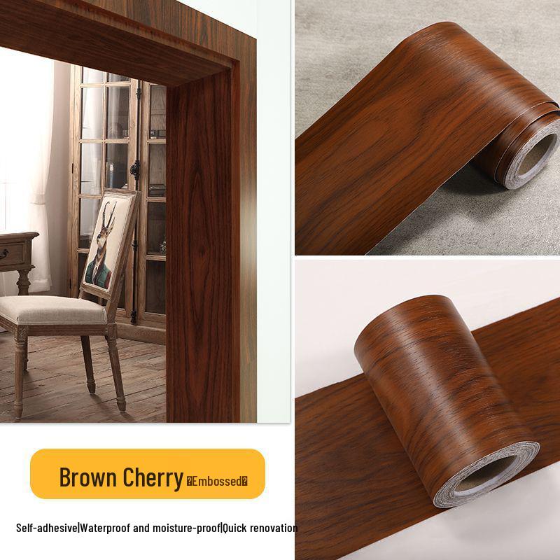 Self-Adhesive Wood Grain Door Frame Repair Trim Strip
