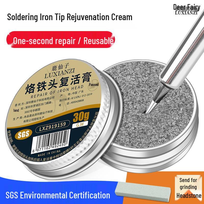 Deer Fairy Soldering Tip Repair Cream: Oxidation Remover & Cleaner for Solder Tips
