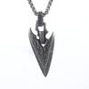 Men's Personality Norse Mythology Vintage Viking Weapons Spear Head Pendant Necklace