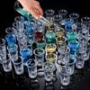 1.2oz Acrylic Shot Glass Bulk Set with Thickened Base Plastic Clear Shot Glasses Cups for Vodka,Whiskey,Tequila,Espresso,Liquor