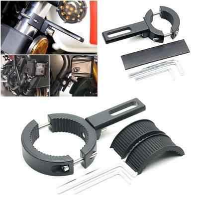 Auxiliary Led Motorcycle Lights Bracket Moto Spotlights Holder Motorcycle Headlight Support Fronnt Fork Bracket Clamp Fixation