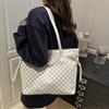 Classic Mogram Shoulder Bags European American Retro Tote Bags Simple Trendy Handbag Persalized Design, Trendy Commuter Bags