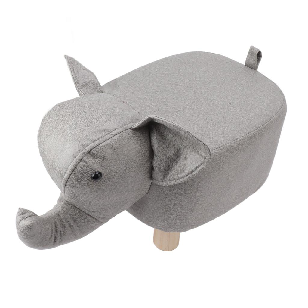 Fußhocker in Tierform, Elefantenform, rutschfest, leise, bequem, stabil, vielseitig einsetzbar, niedlicher Hocker