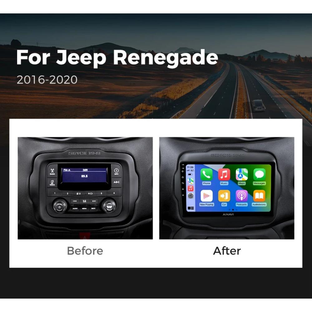 Player multimedia pentru Jeep Renegade 2016-2020 Carplay Android Auto Radio Auto Stereo 4G Wifi