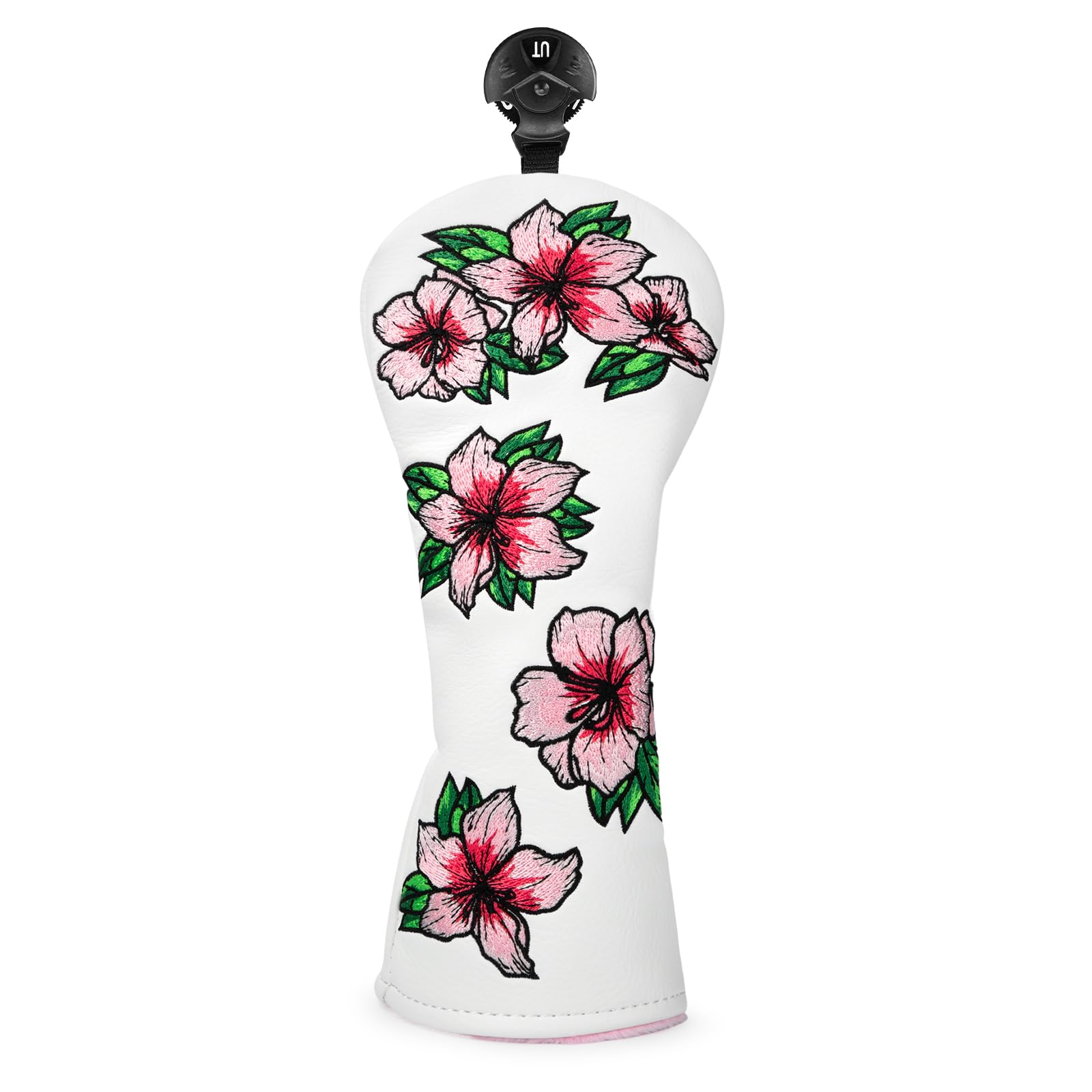 

Чехол для головки клюшки для гольфа, стильная вышивка, изготовлен из высококачественной кожи, белый